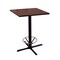 Holland Bar Stool Co 36" 211 Black Table, 30" x 30" Square Top, Foot Ring 211-3036BW30SQFTRG - alternate 2